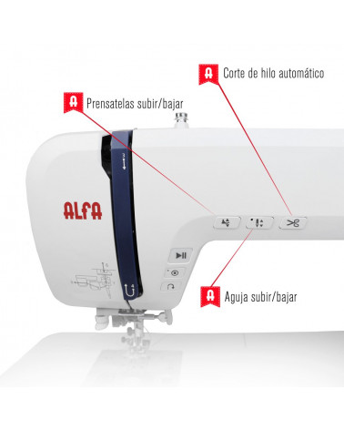 enhebrador agujas alfa + llavero máquina coser - Compra venta en