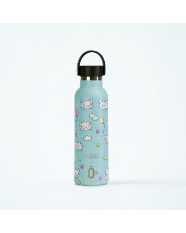 botella térmica para el agua con diseño kawaii